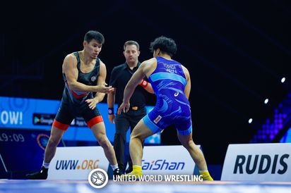 Адлет Тюлюбаев стал пятым на чемпионате мира по греко-римской борьбе