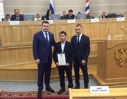 Сынжигит Етекбаев награжден Благодарностью Министра спорта РФ